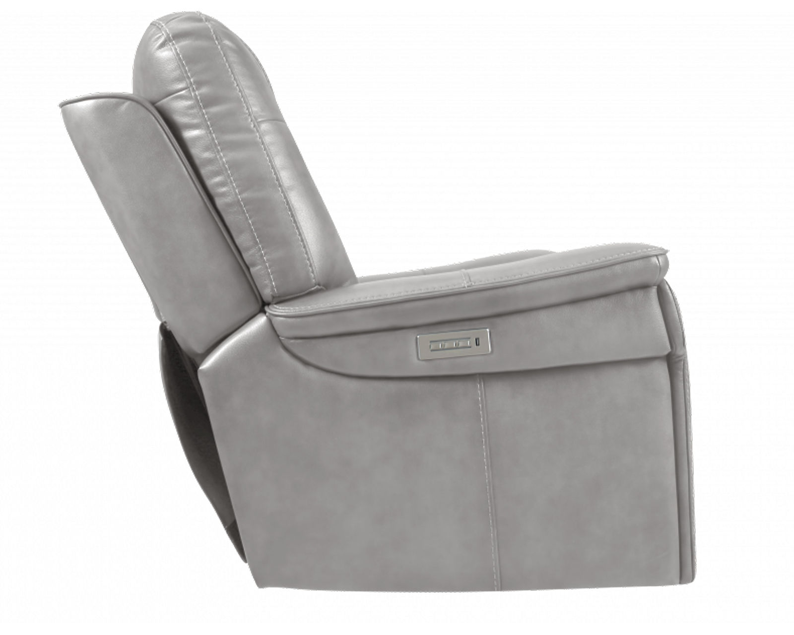  Sanibel 88" Sofa w/Power Recline, Power Head Rests & Power Lumbar (Lay Flat) Dove Leather (In stock) - Genuine leather everywhere your body touches