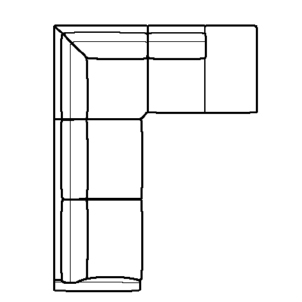 Layout E: Two Piece Sectional 109" x 83"