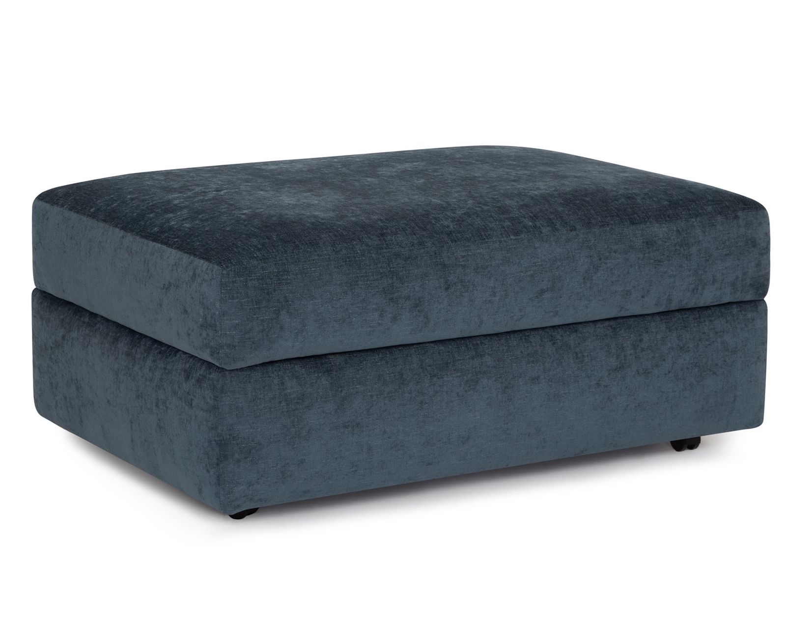 Indigo 90" Sofa (Deep Comfort. Rich Color. Effortlessly Relaxed) - Indigo 32" x 38" Storage Cocktail Ottoman