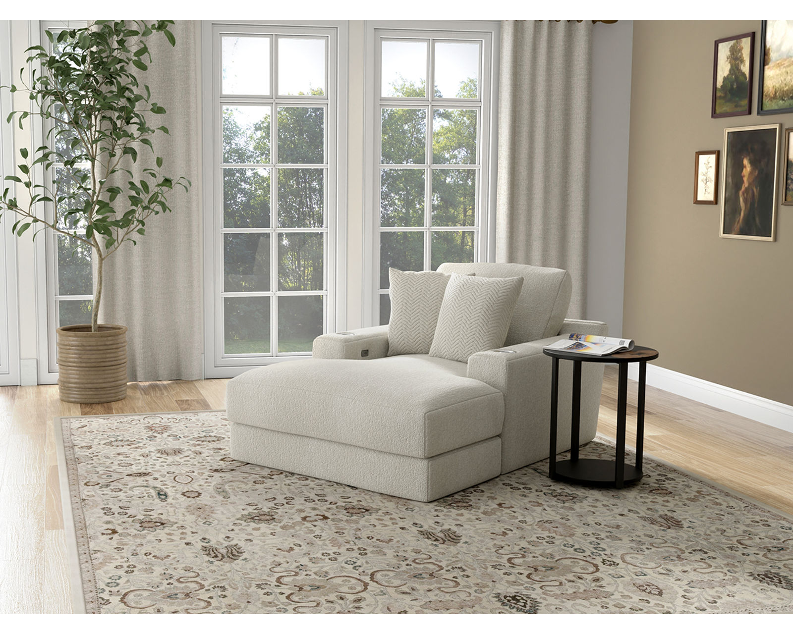 Cozy 51" Extra Wide Chaise (2 colors) includes pillows - Crafted for Comfort. Engineered for Durability.