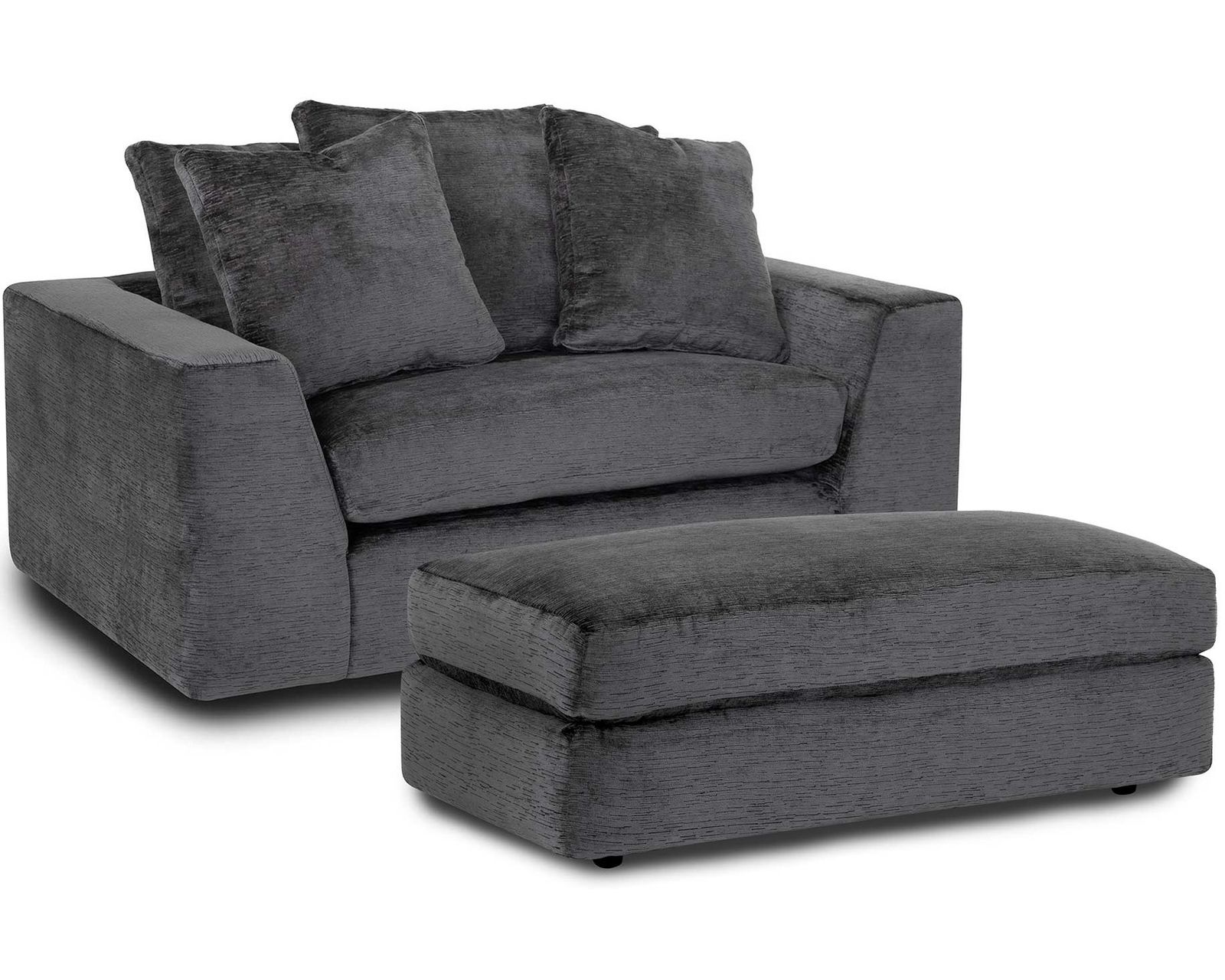 Haswell 99" Pillow Back Sofa (Sink-In Comfort. Modern Style. Made to Relax) - The Designer Look—Without the Designer Budget.