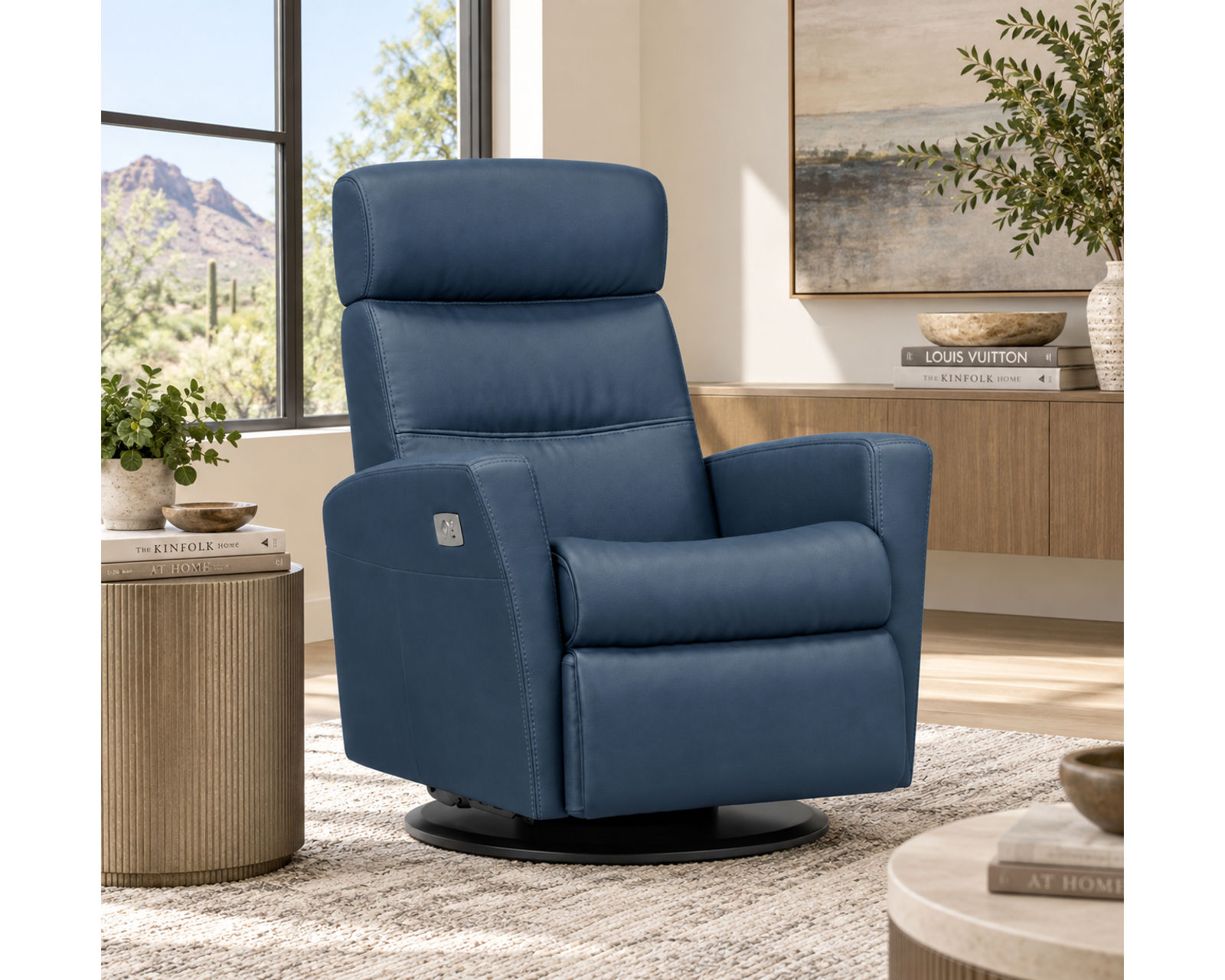 Divani Swivel Glider Relaxer Recliner Cinder (Scandinavian Comfort That Moves With You) IN STOCK - Premium Quality Without the Premium Markup.
