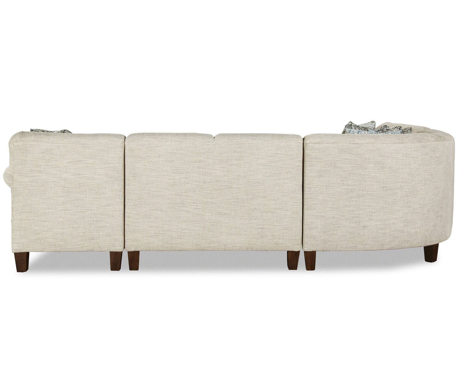 M9 Stationary Sectional (100+ Performance fabrics) Make it Yours - Shown with sock arm, tight back cushions and tapered leg