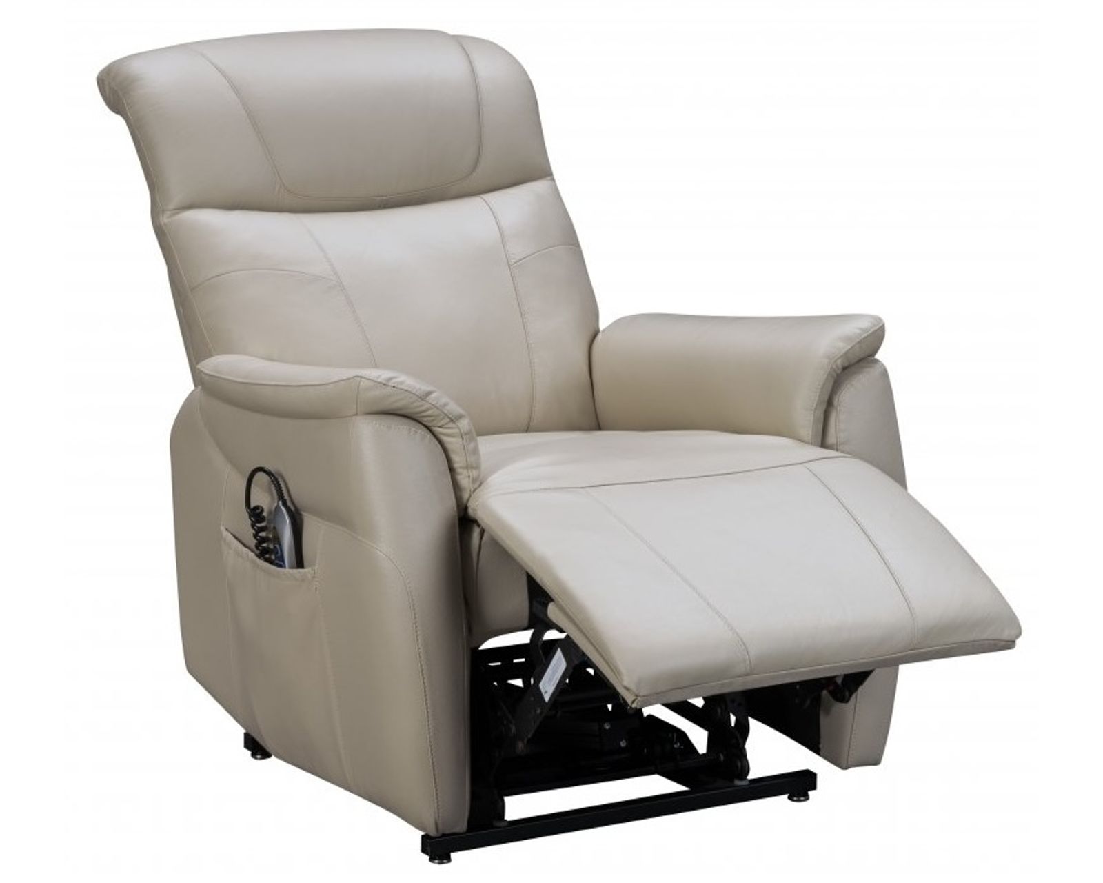 Leighton Power Lift Recliner w/Power Head Rest & Power Lumbar (Cream) 350 lbs. - In stock - Leighton Power Lift Recliner w/Power Head Rest & Power Lumbar (Cream) 350 lbs