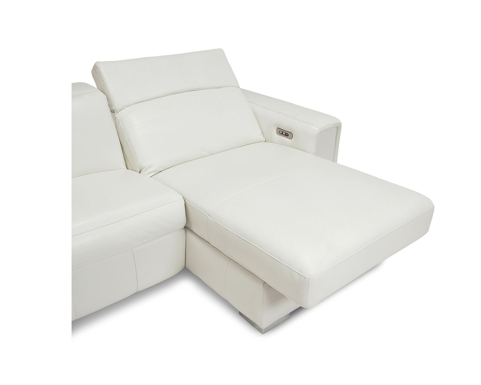 Titan 44004 Power Headrest Power Reclining Sectional (+100 leathers) - Titan RHF or LHF Power Reclining Chaise