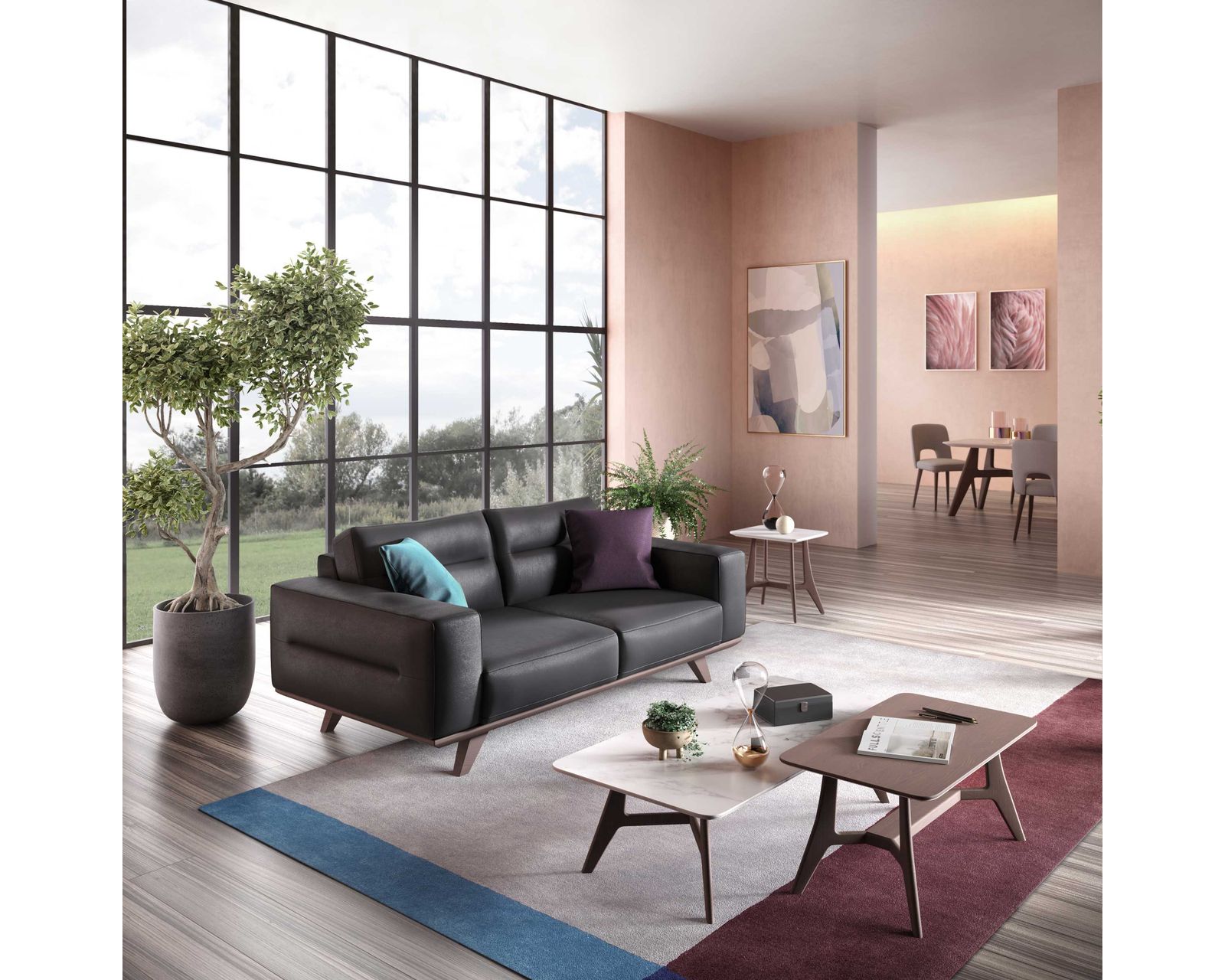 Adrenalina C006 Sofa (93" or 104") +50 leathers