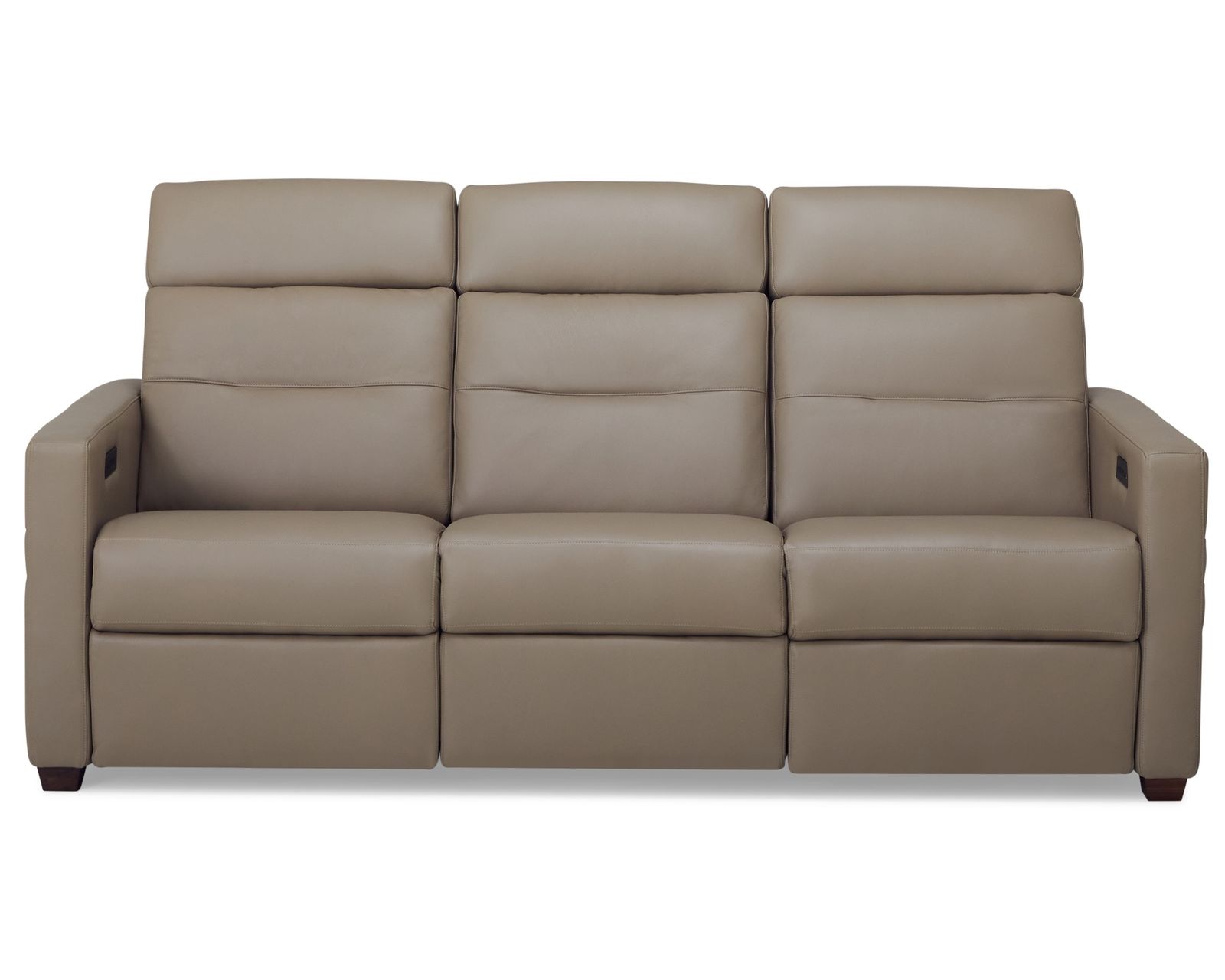 Reece 40109 Triple Power Reclining Sofa (81") +100 leathers - Includes Triple Power - Power Recline, Power Headrest and Power Adjustable Lumbar