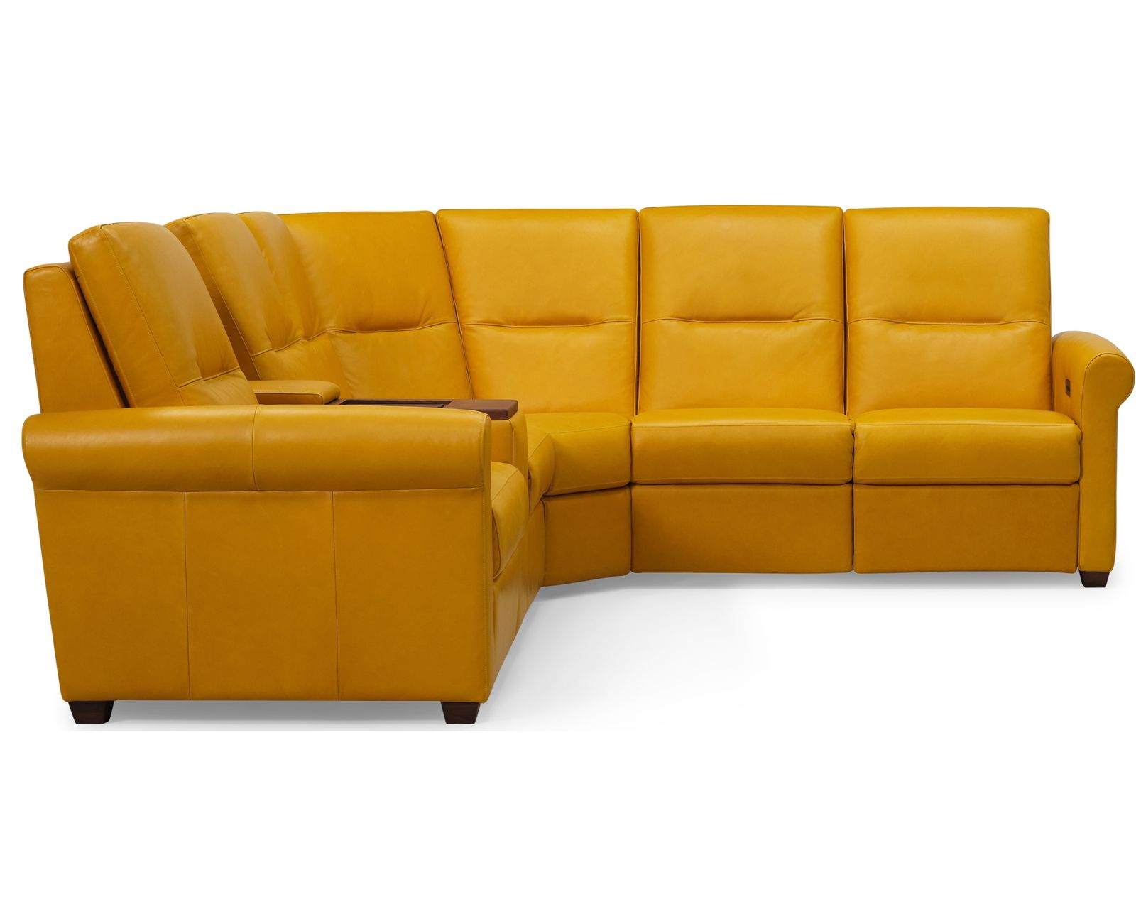 Essex 40112 Triple Power Reclining Sectional (+100 leathers) - Layout B: Three Piece Reclining Sectional (2 recliner) 110" x 98"
