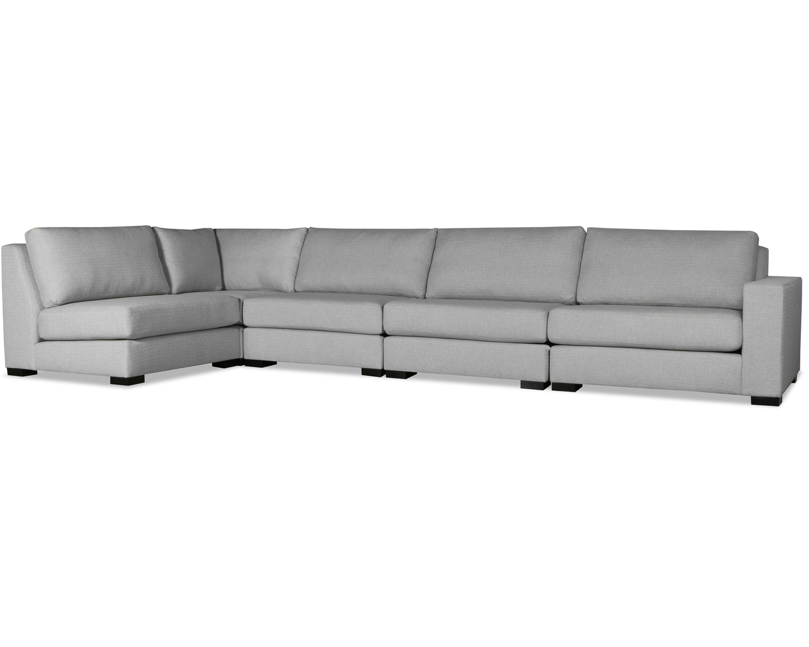 Veranda 5 Pieces Modular Sectional D (Choice of Colors) -  Veranda 5 Pieces Modular Sectional in Grey