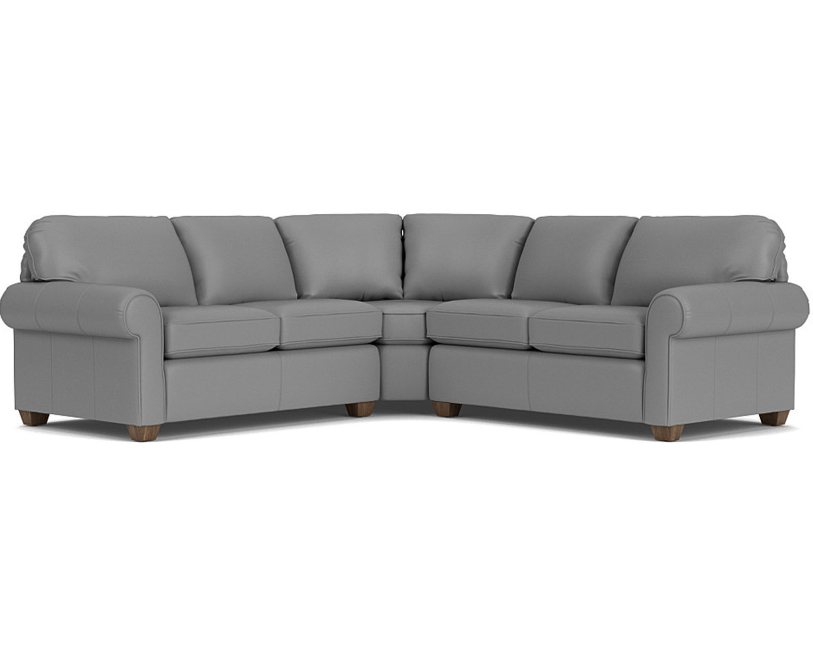 Thornton Leather Stationary Sectional (Leather choices)