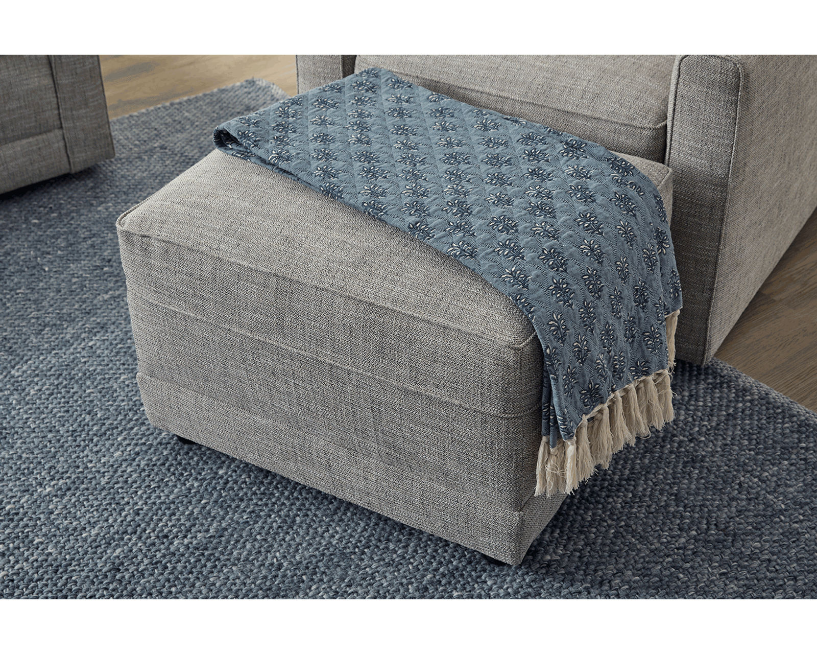 Aggie 78" Sofa (+90 fabrics) - Aggie 22" x 27" Ottoman