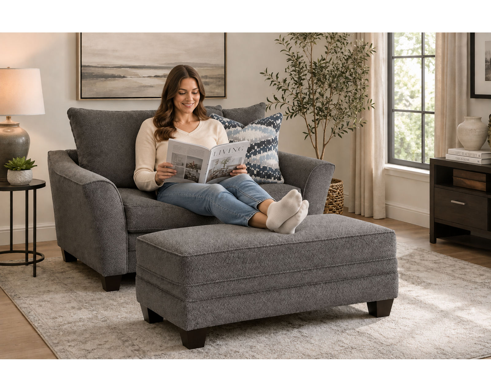 Eastbrook 99" Sofa (Contemporary Flare. Deep Comfort. Designed for Everyday Living) - Everything You Need for a Beautifully Designed Room.