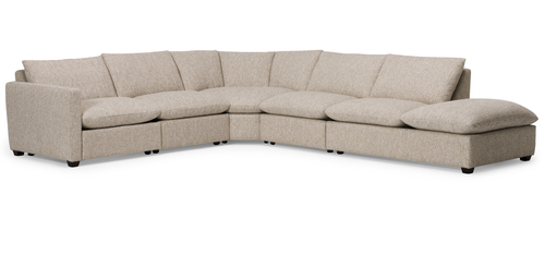 Layout N: Five Piece Sectional. 116" x 137"