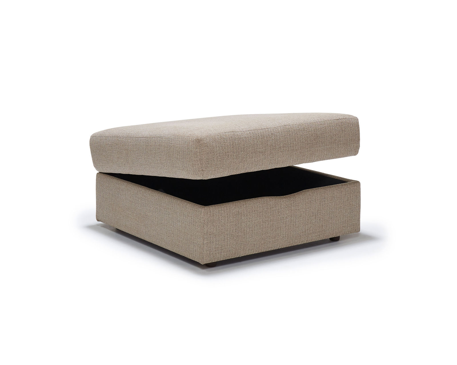 Dovely Stationary Sectional (+139 fabrics) - Dovely Square Storage Ottoman