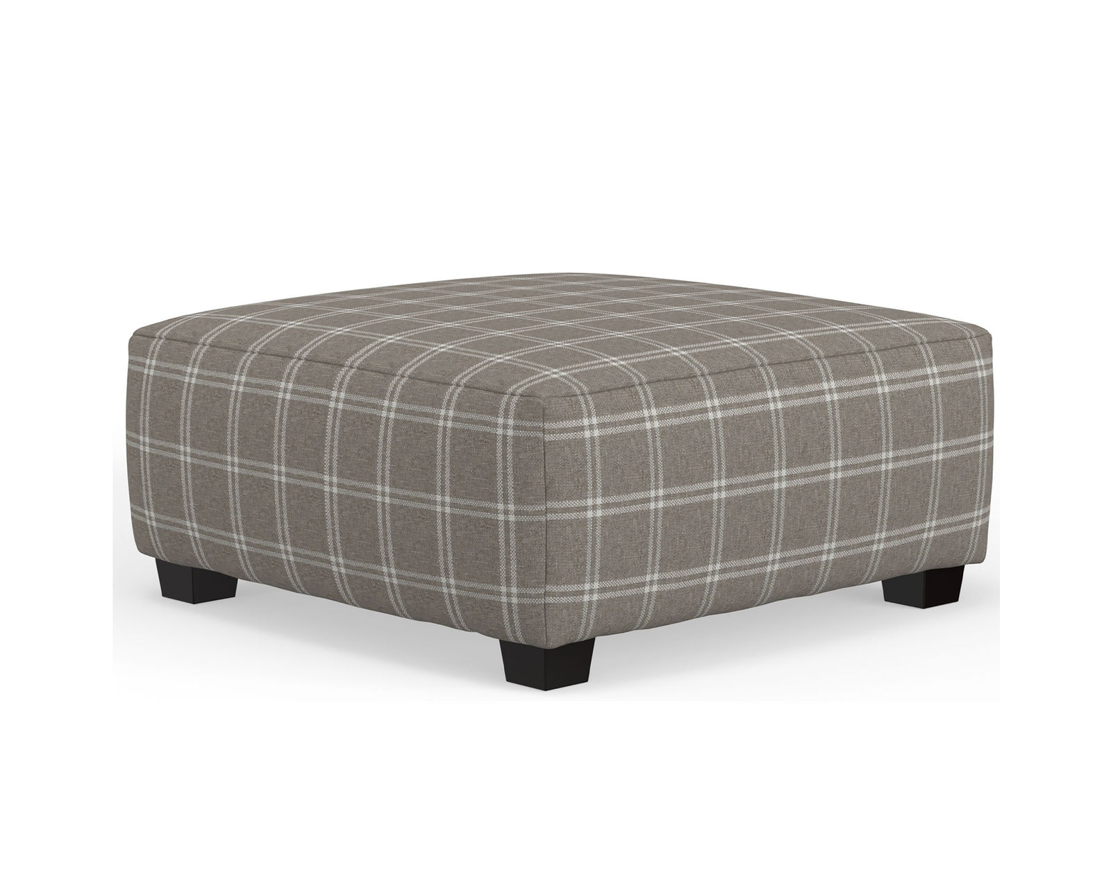 Magnolia 90" Sofa (durable polyester fabric) includes pillows  - Magnolia 42" Square Cocktail Ottoman