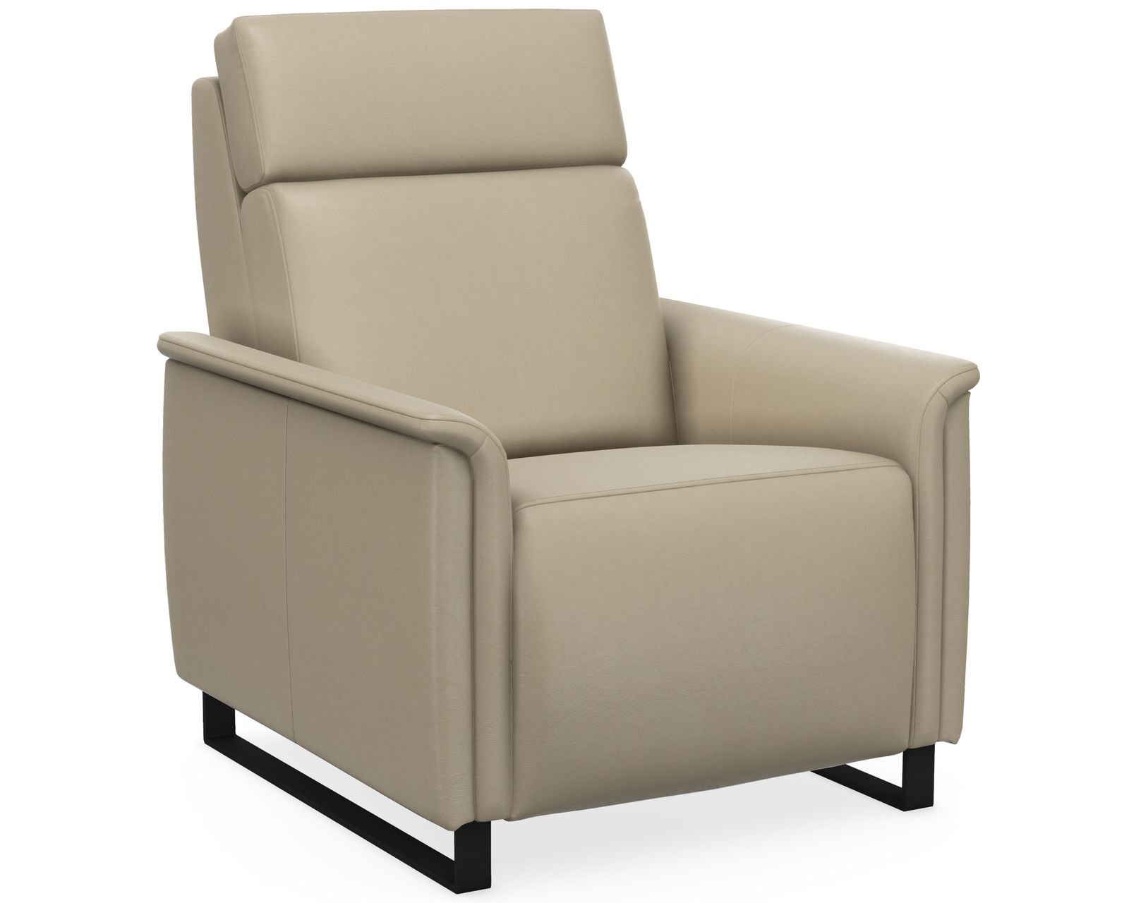 Felix Dual Power Reclining Sofa — Available in Standard & Wide Cushions, 140+ Leather Options, and 76", 80", or 108" Widths - Felix Power Headrest Power Recliner