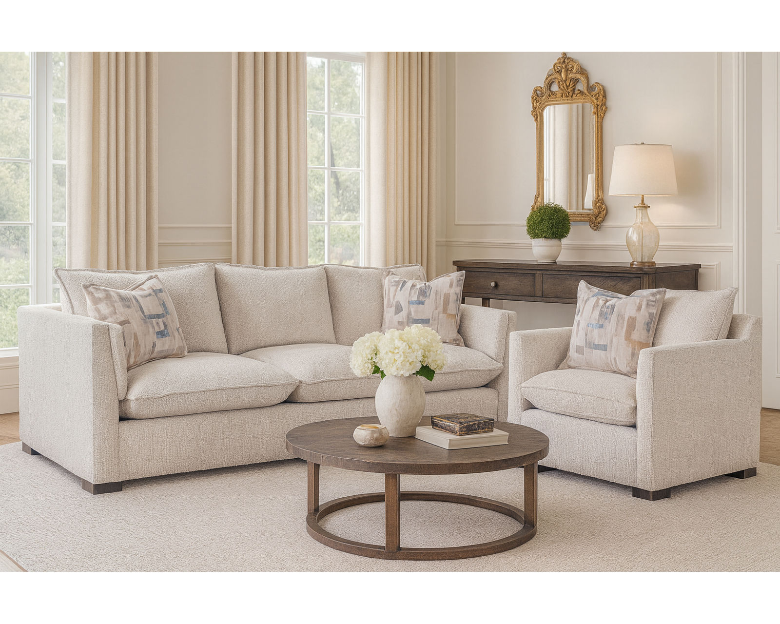 Carson 96" Two Cushion Sofa (+69 fabrics) - Carson 96" Sofa (Two cushions)