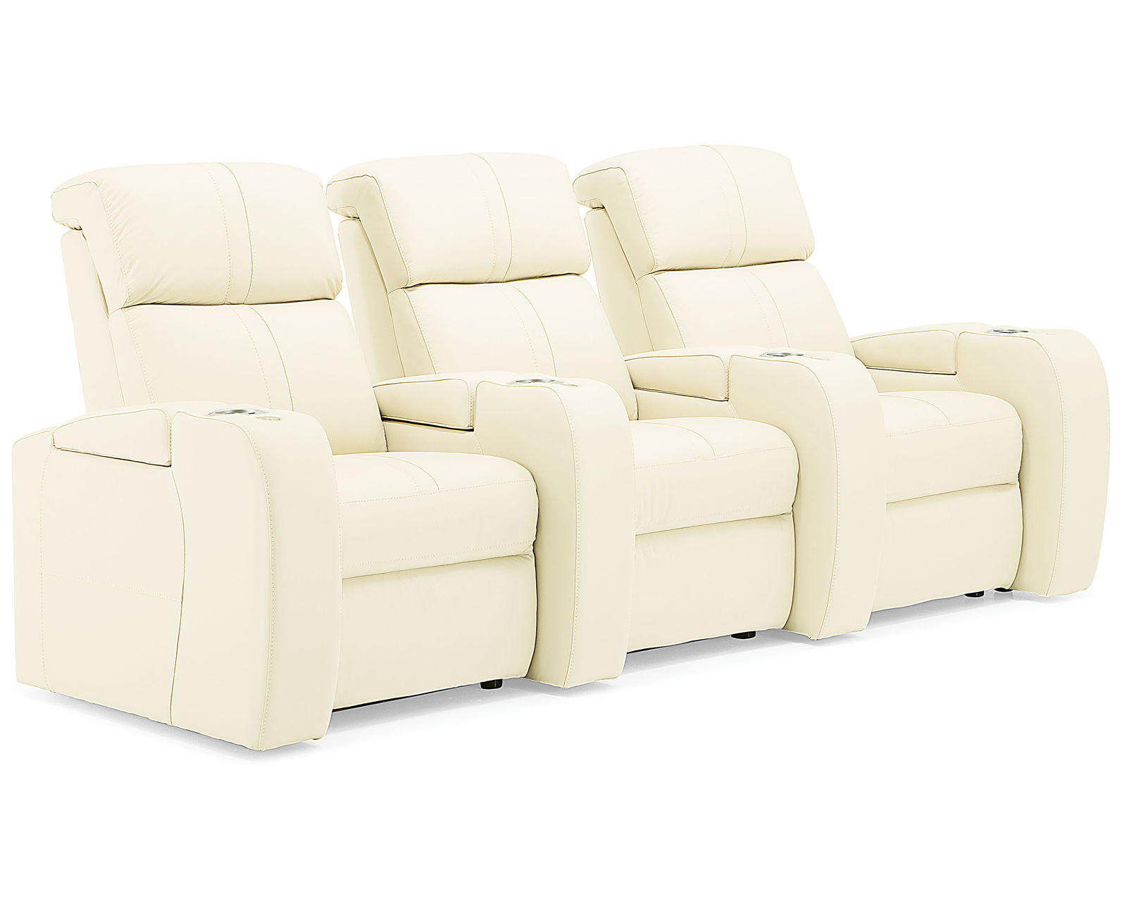Flicks 41416 Power Reclining Home Theater Sectional (+200 colors)  - Layout D: Three Piece Home Theater Sectional Straight 101" Wide