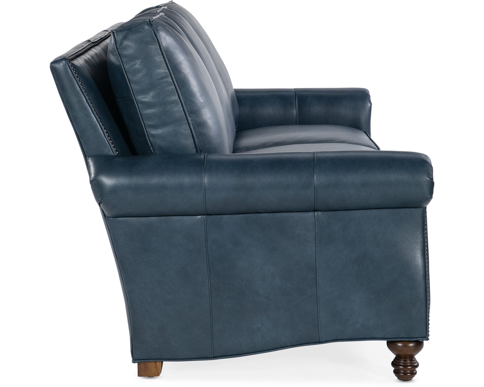 Bradington Young Reddish 579 Sofa (12 leathers) 8-Way Hand Tie - Reddish Stationary Sofa 8-Way Hand Tie