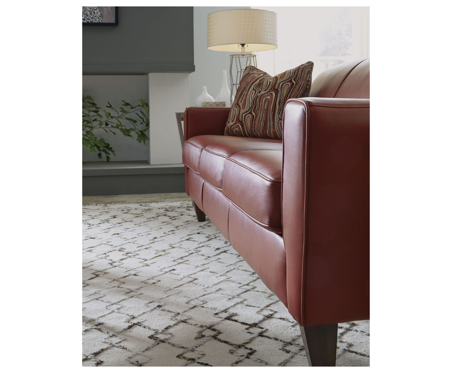 Digby Leather 70"or 80" Sofa (Leather choices) -  High resiliency foam core seating cushions 2lb to 2.5 lb (Industry standard 1.8)