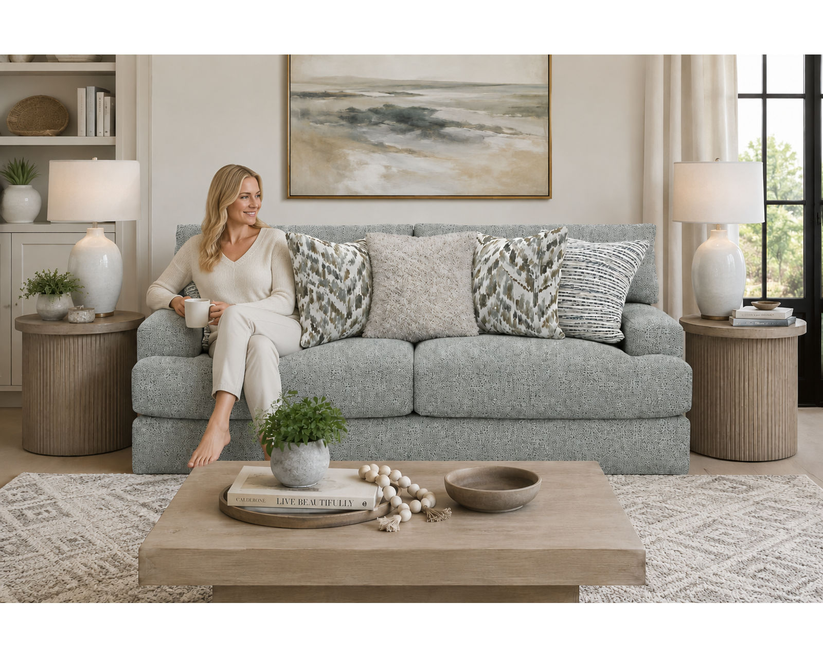 Brett 93" Sofa (includes pillows) 2 colors - Furniture That Feels Like Home.