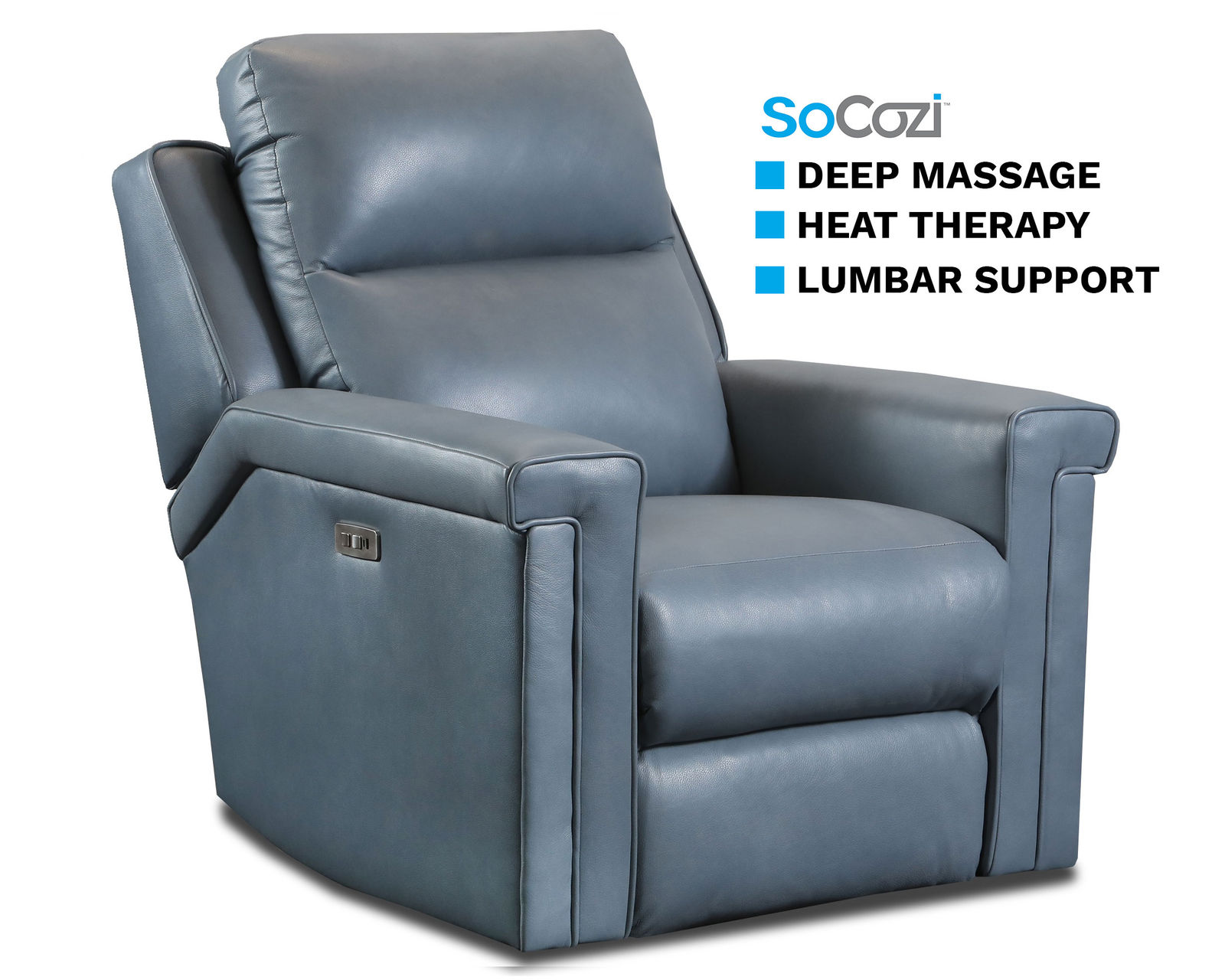 Lexington 374 Dual Power Recliner with SoCozi™ Massage & Heat (+100 fabrics and leathers)