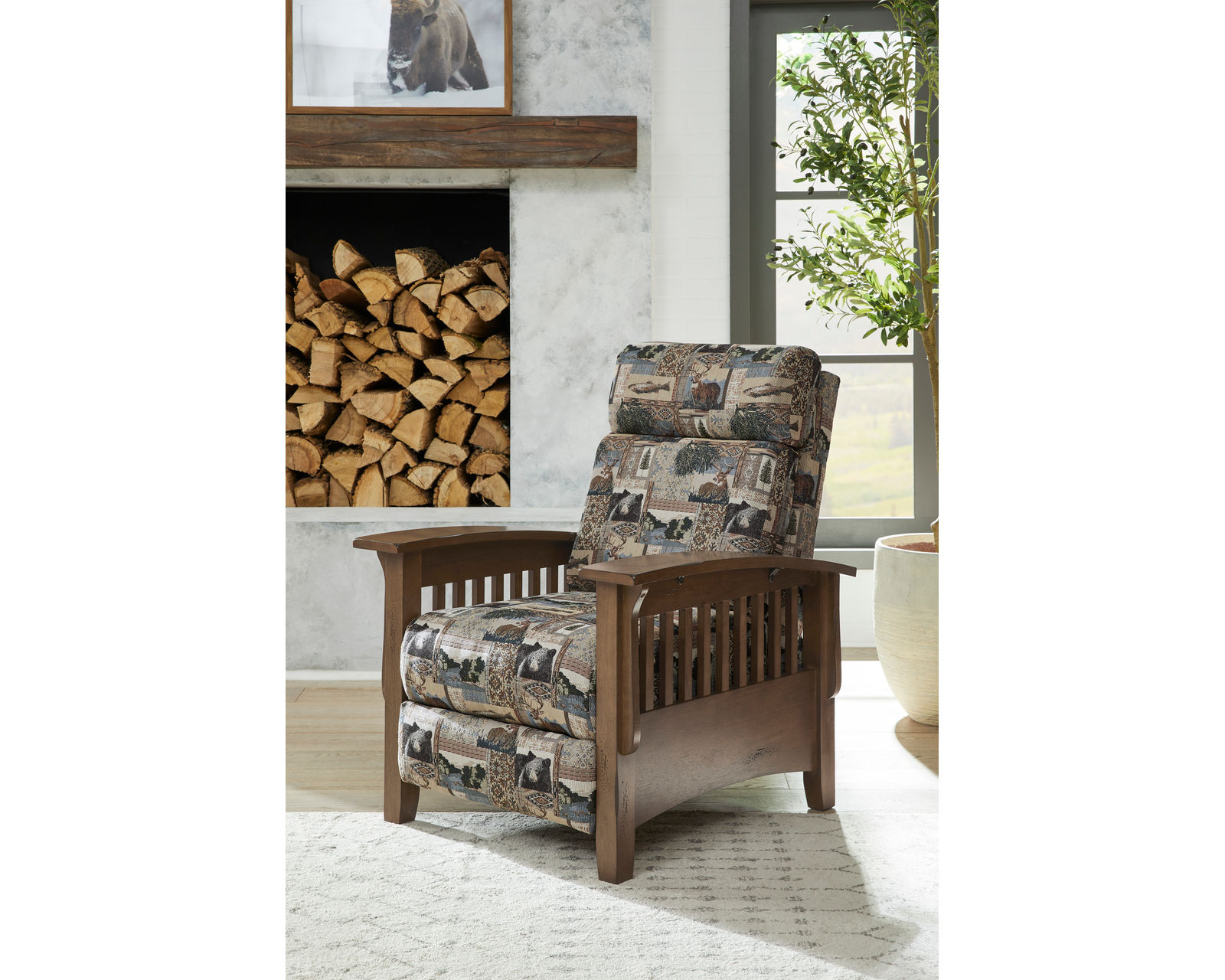 🎣 Tuscan Mission Style Recliner - Tuscan Three Way Recliner