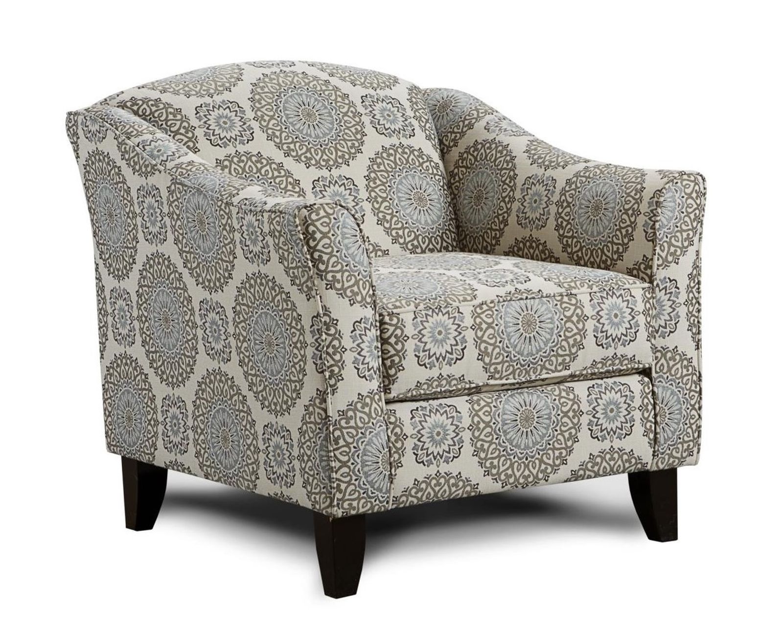 Grande Mist 88" Sofa - 1140 (includes pillows) Performance fabric (In stock) - Brianne Twilight Accent Chair