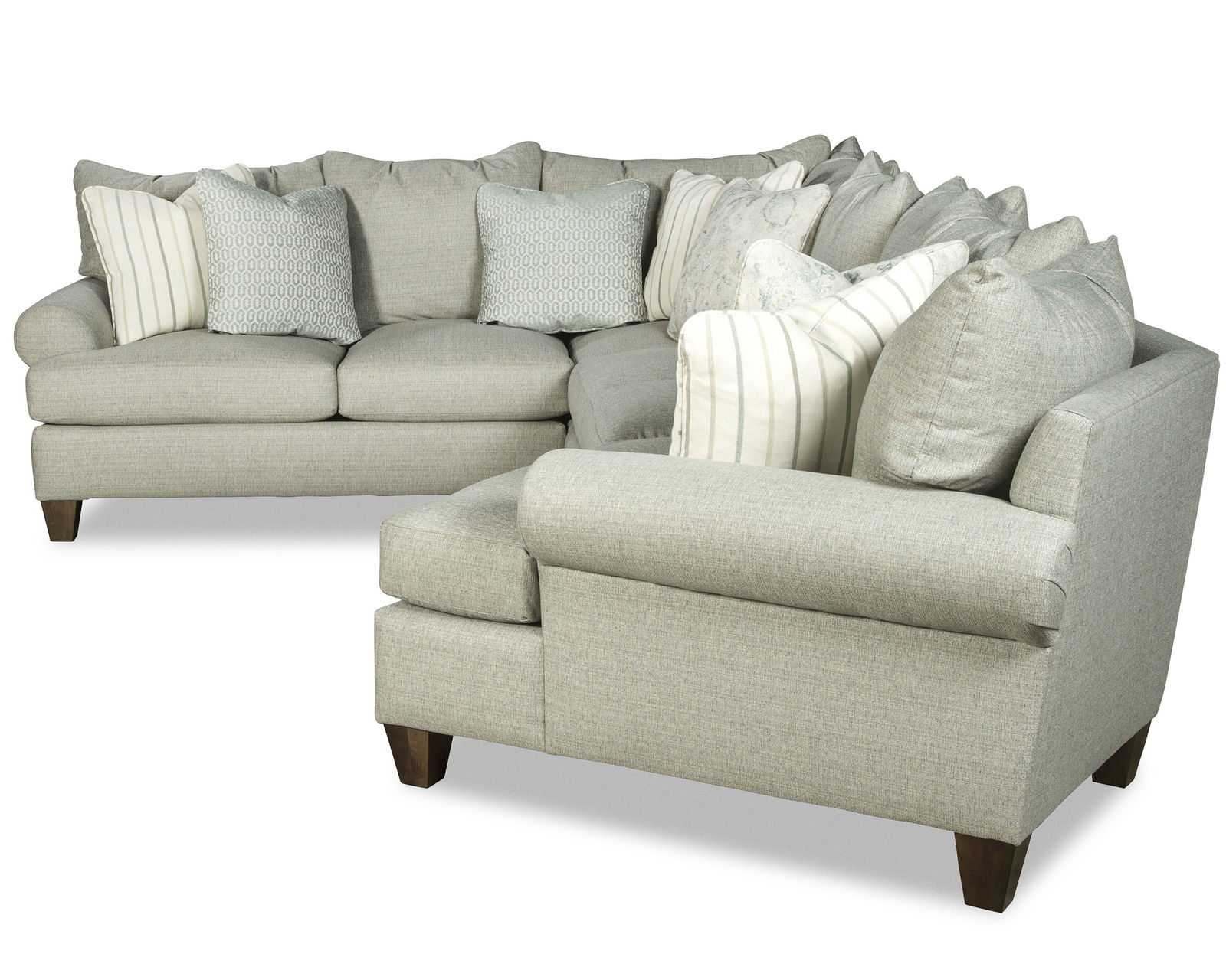 Royston Stationary Sectional (Performance fabrics) P7816BD-Sect - Sectional Layout K:  Hardwood frame
