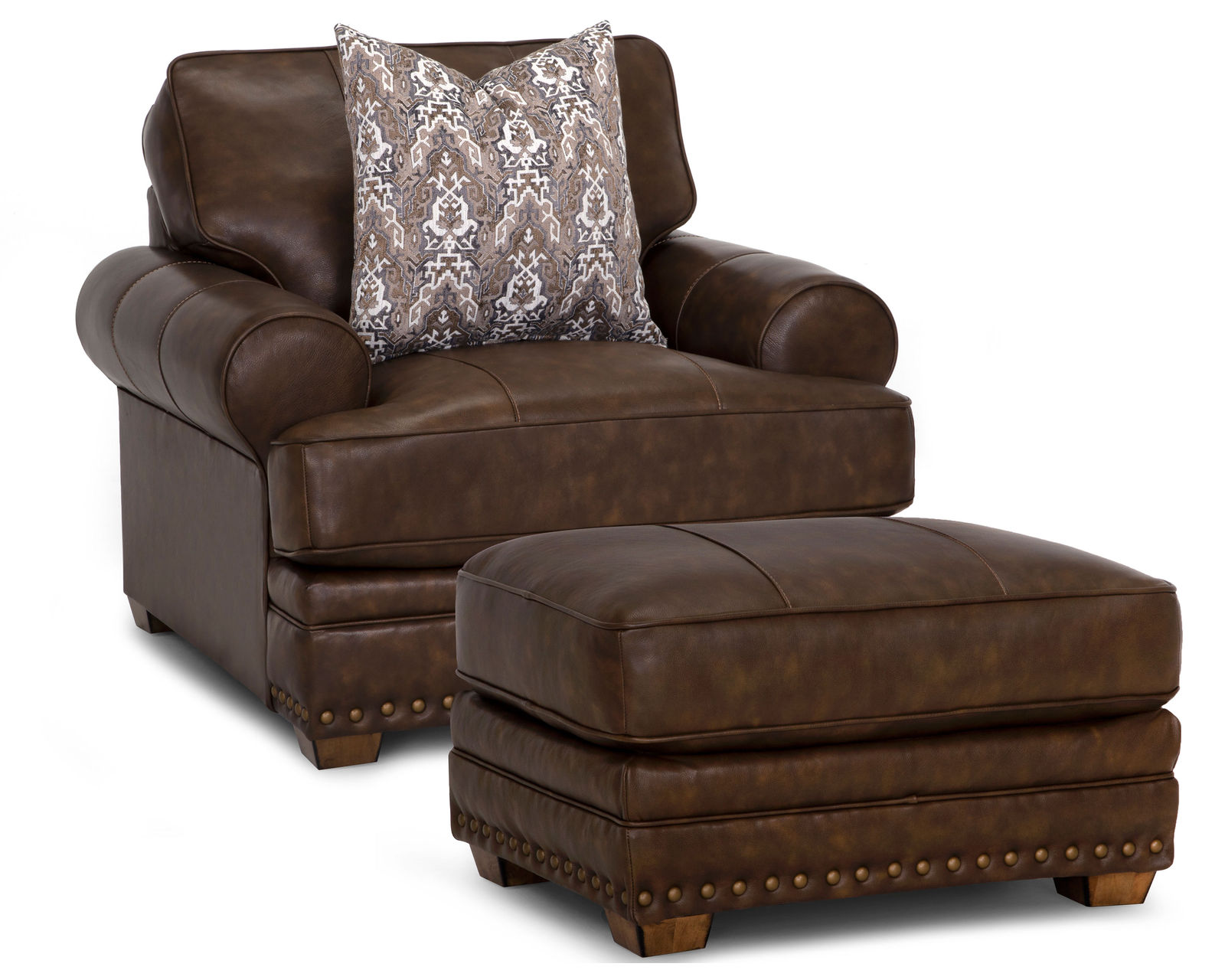 Tula Leather Sofa (93") Includes pillows - Take an Extra 25% Off this Chair and a Half and Ottoman