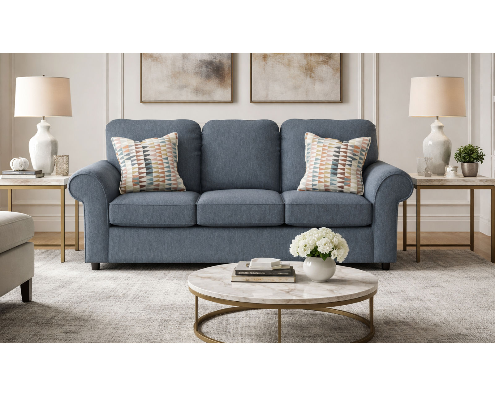 Malibu 87" Sofa  (+101 Standard and Performance Fabrics) - Includes Pillows