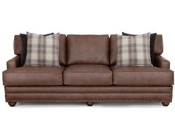 Felix 100" Extra-Wide Sofa (Leather Character. Refined Comfort)