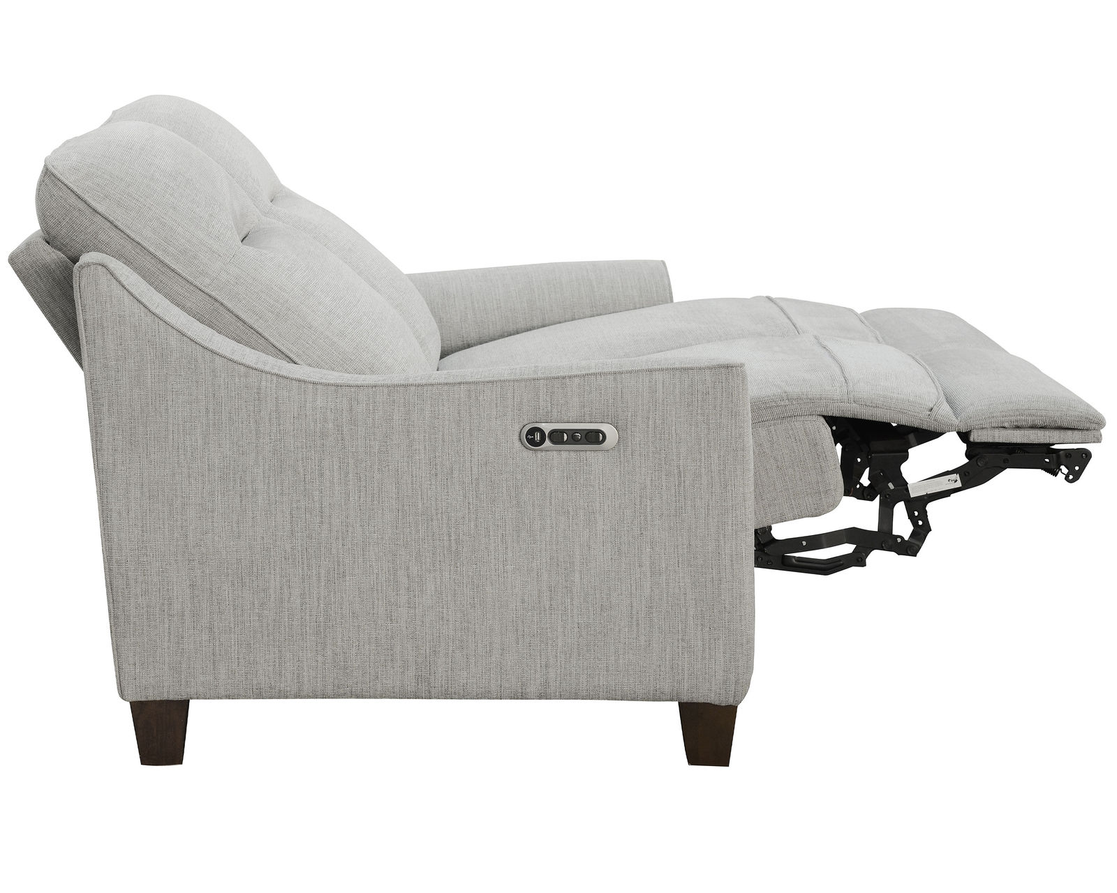 Madison 83" Power Cordless Reclining Sofa (Powered by Free Motion) Muslin (In stock - Fast shipping) - Madison Power Cordless Reclining Loveseat 