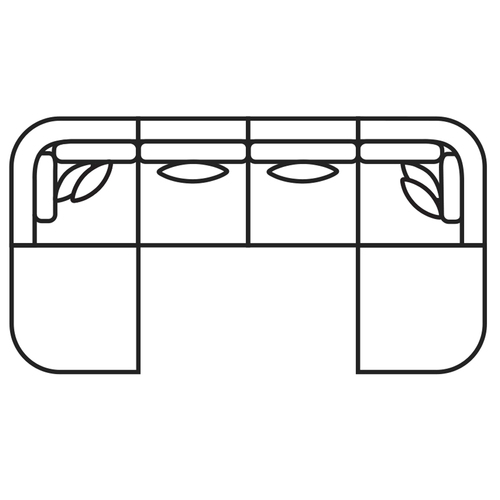 Layout E: Six Piece Sectional 84" x 150" x 84"