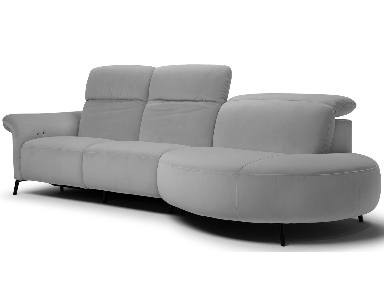 Venezia C300 Sectional (+50 leathers) - Features manual adjustable headrests