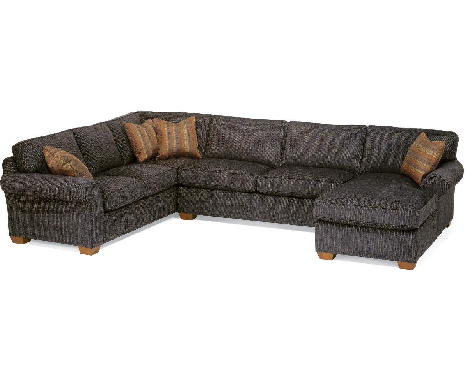 Vail 7305 Sectional (100+ fabrics) - Sectional Layout E:   Commercial quality furniture grade plywood frames