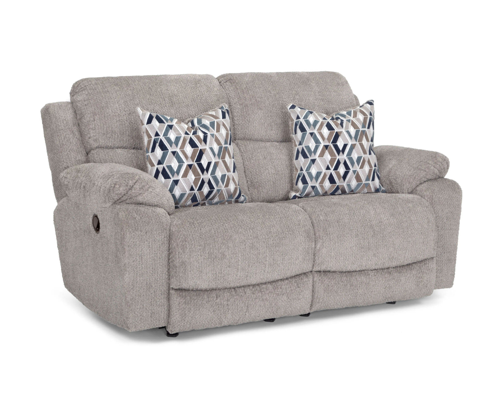 Dayton Rocker Recliner (+2 colors) - Dayton Rocking Reclining Loveseat in Fog