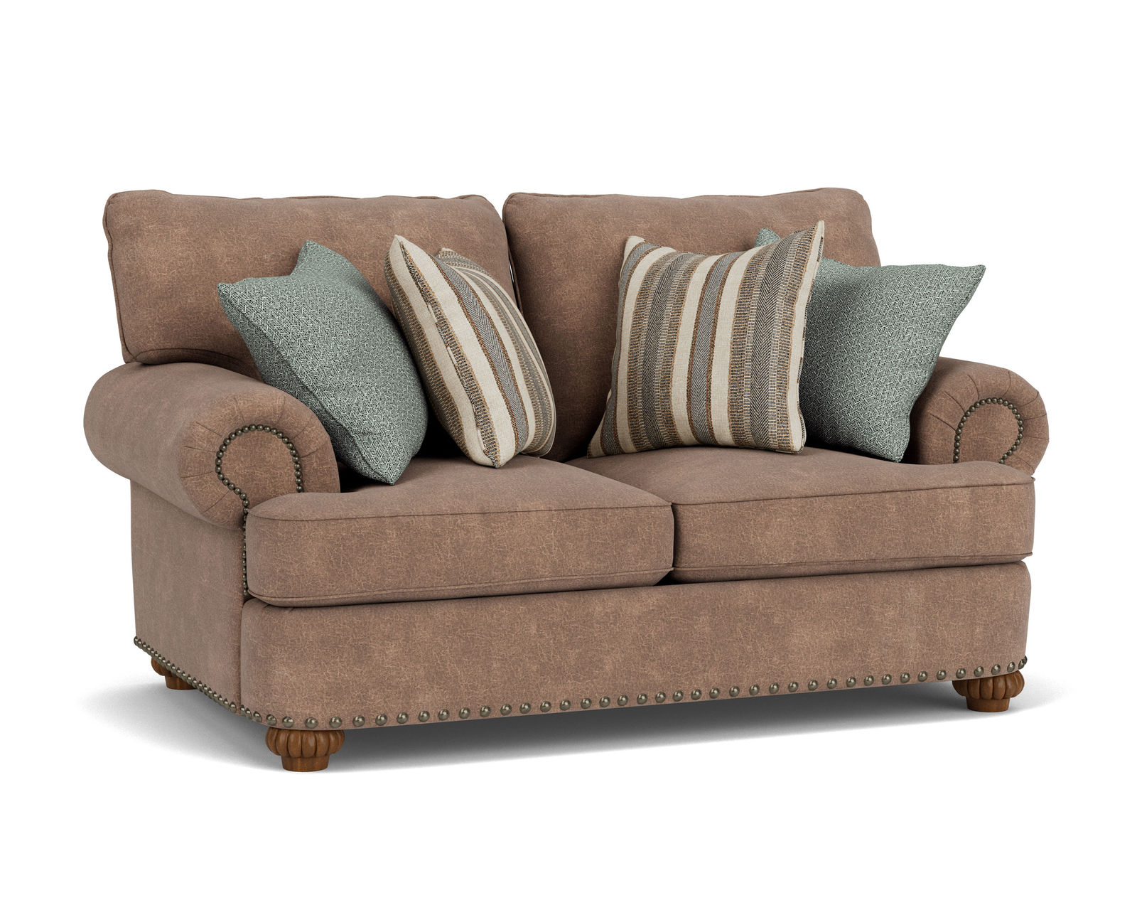 Patterson 7322 Nailhead Sofa (+100 fabrics) 96" - Patterson Nailhead Loveseat