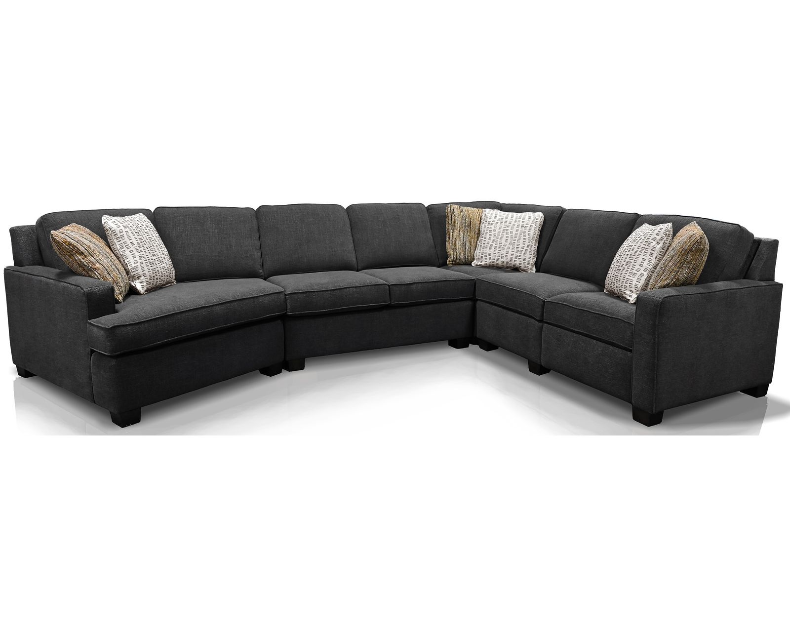 Nola Stationary Sectional  (+101 Standard and Performance Fabrics) - Reverse the sectional pieces from layout G to order this sectional