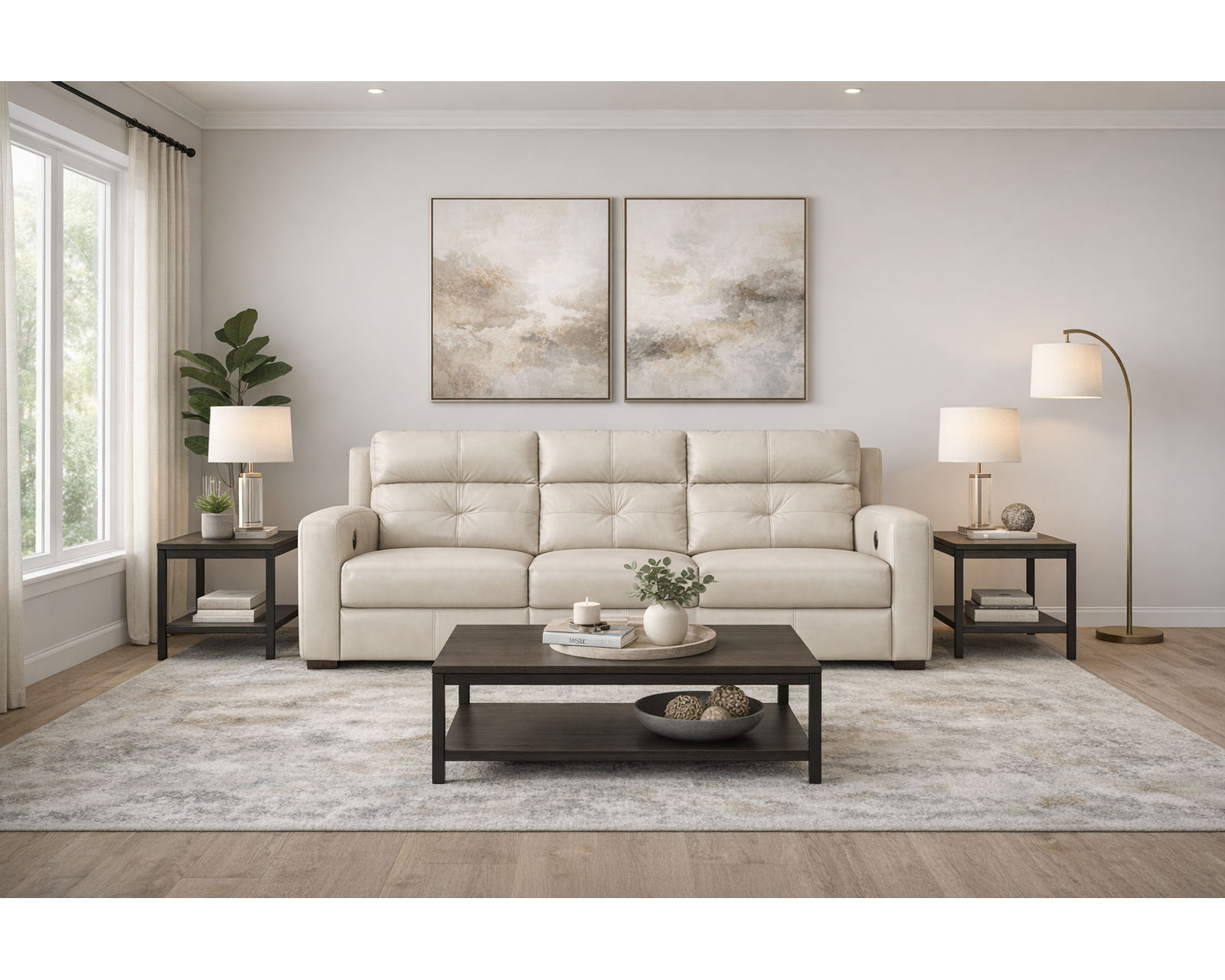 Chloe 83" Stationary or Reclining Sofa (+140 leathers) - Luxury Comfort, Custom Made for You—Without the Luxury Price