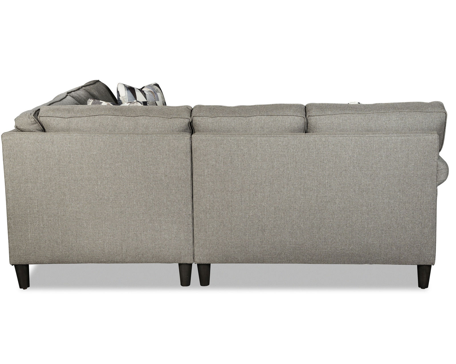 M9 Stationary Sectional (100+ Performance fabrics) Make it Yours - Shown with sock arm, box back cushions and conical (round) legs