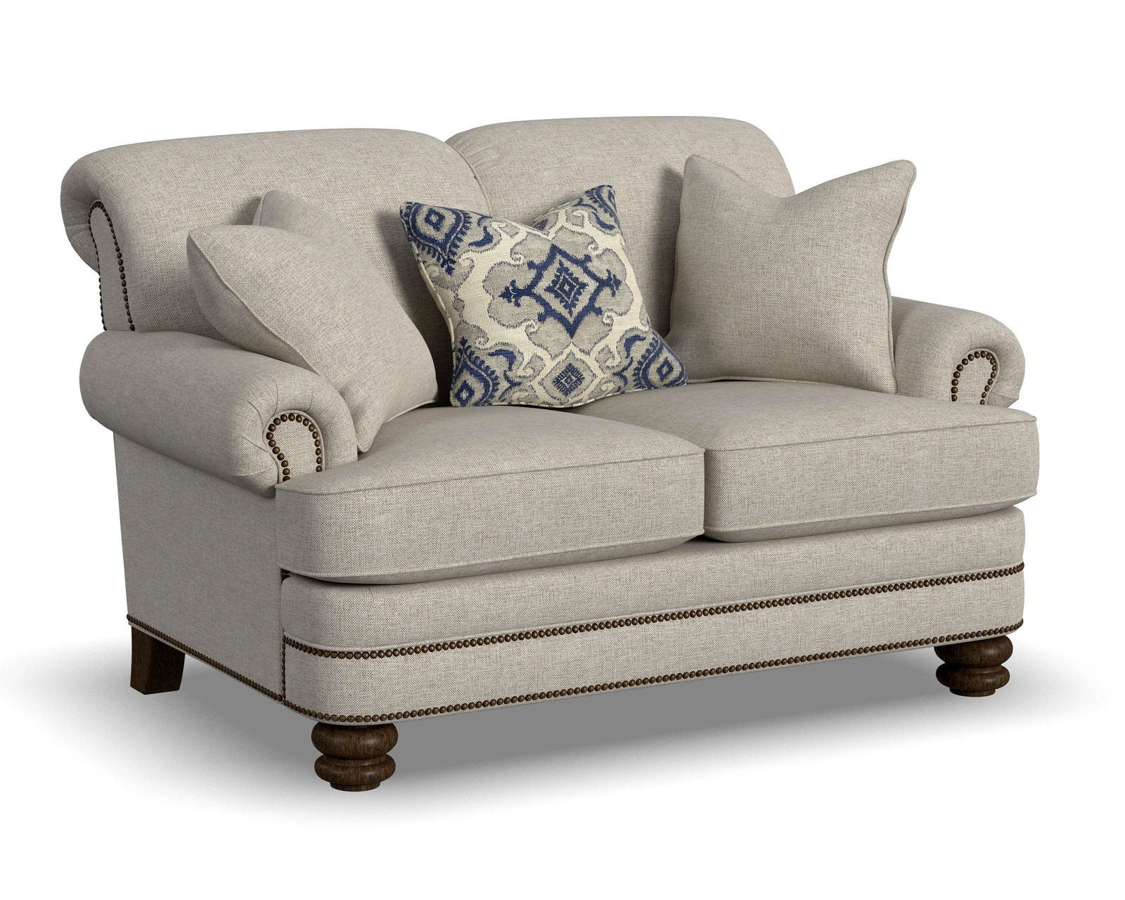 Bay Bridge 7791 Nailhead Loveseat (+100 fabrics)  - Bay Bridge Nailhead Loveseat