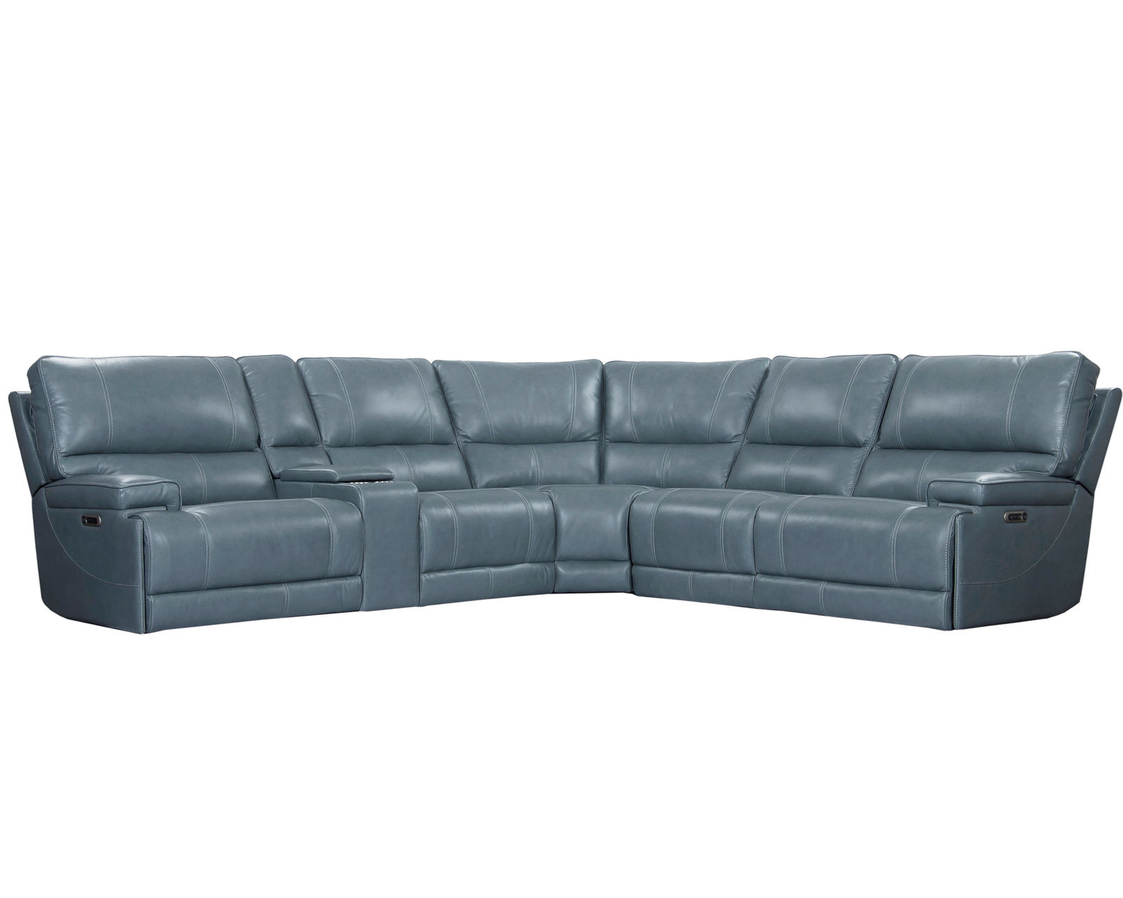 Whitman FreeMotion Cordless Power Reclining Sectional (Battery Operated) Azure (In stock - Fast shipping)