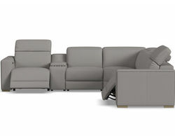 Aurora Leather Power Headrest Power Reclining Sectional (+2 colors) 749-01 - In stock
