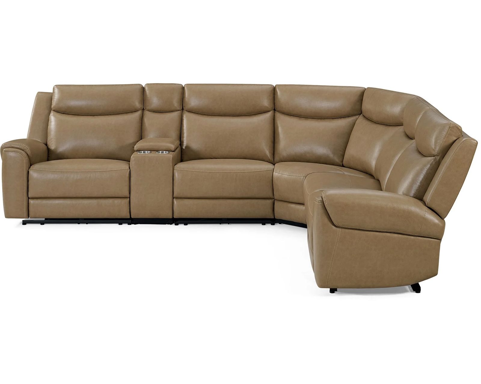 Momentum Power Headrest Power Reclining Zero Gravity Sectional w/ Heat and Massage and Sound (In stock - Fast Shipping) - Layout A: Six Piece Reclining Sectional 134" x 121"