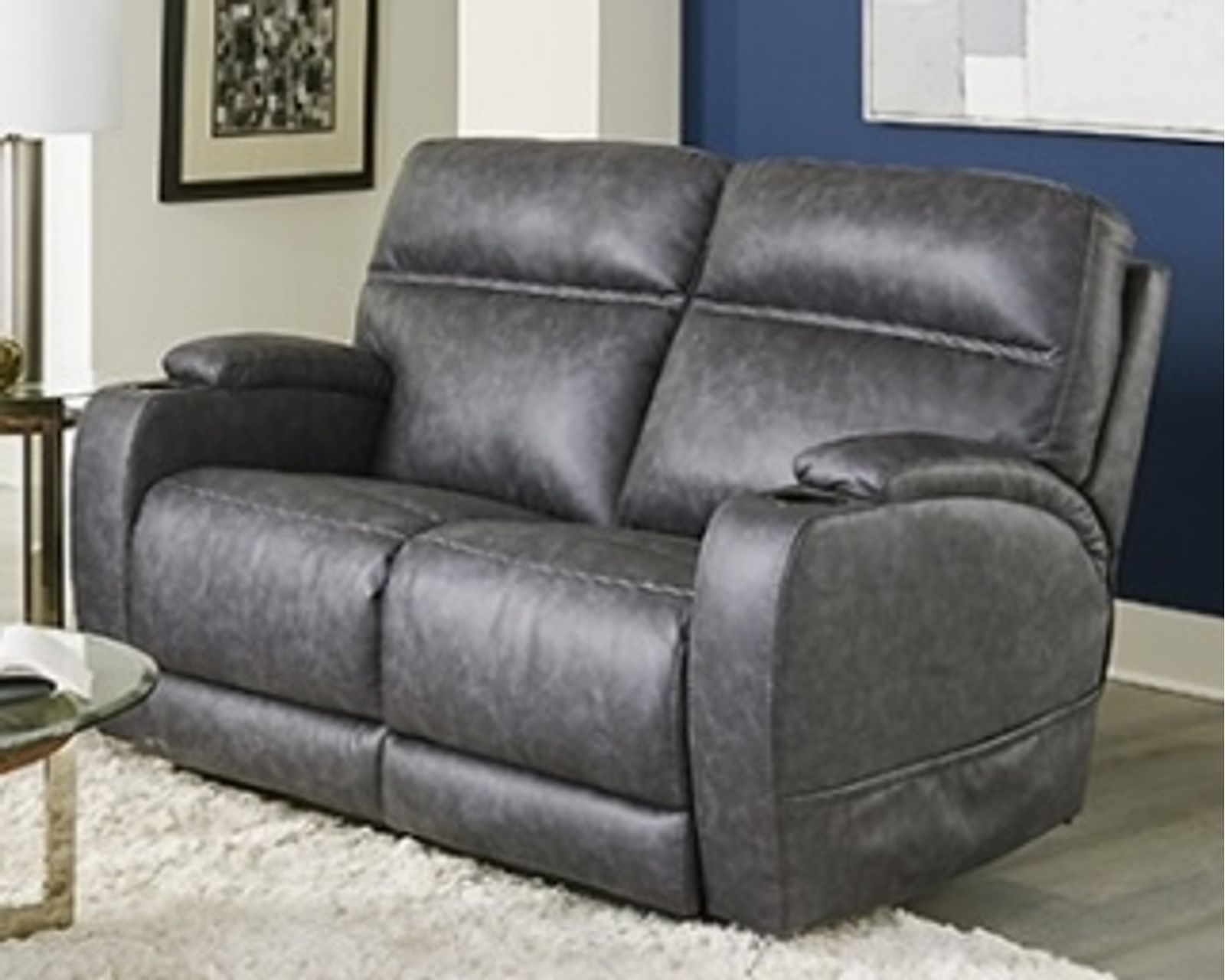 Jett 84" Triple Power Reclining Sofa Grey (In stock) - Jett 60" Triple Power Reclining Loveseat