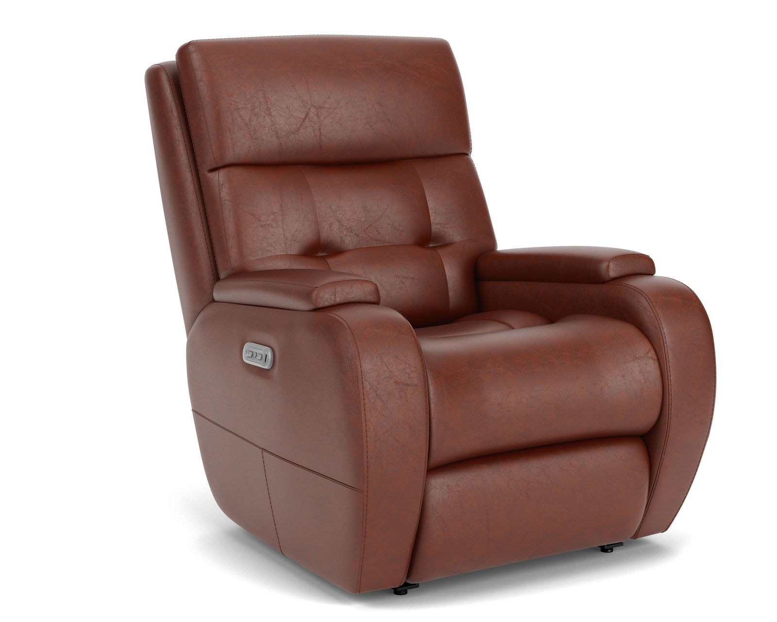 Strait Zero Gravity Leather Power Reclining Sofa with Power Headrests (Colors Available) - Cushions consist of a high-density foam core
