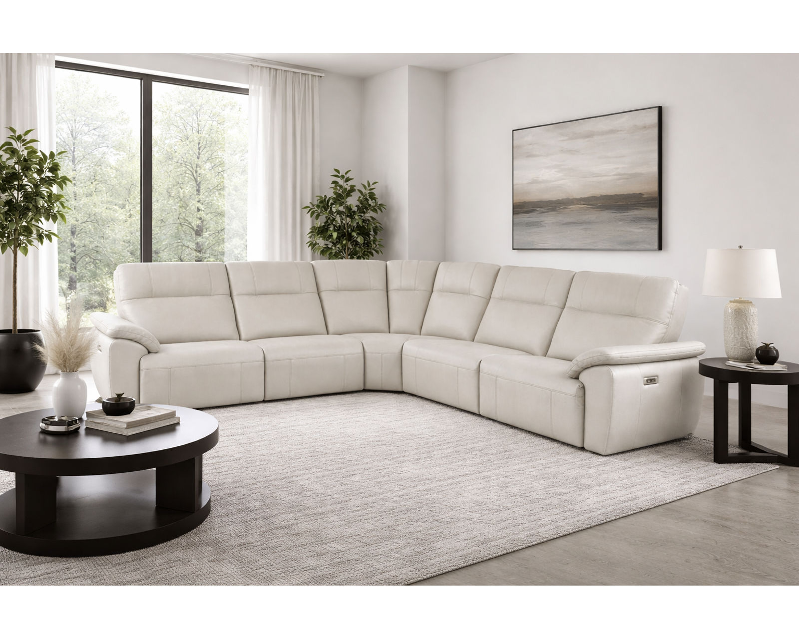 Rowan 4077 Reclining Chaise Sectional (standard and wide seat widths) +140 leathers  - Crafted to Last. Designed to Impress.