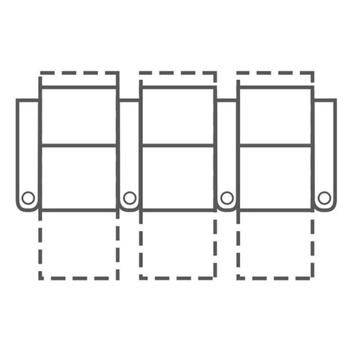 Layout D: Three Piece Home Theater Sectional Straight 101" Wide