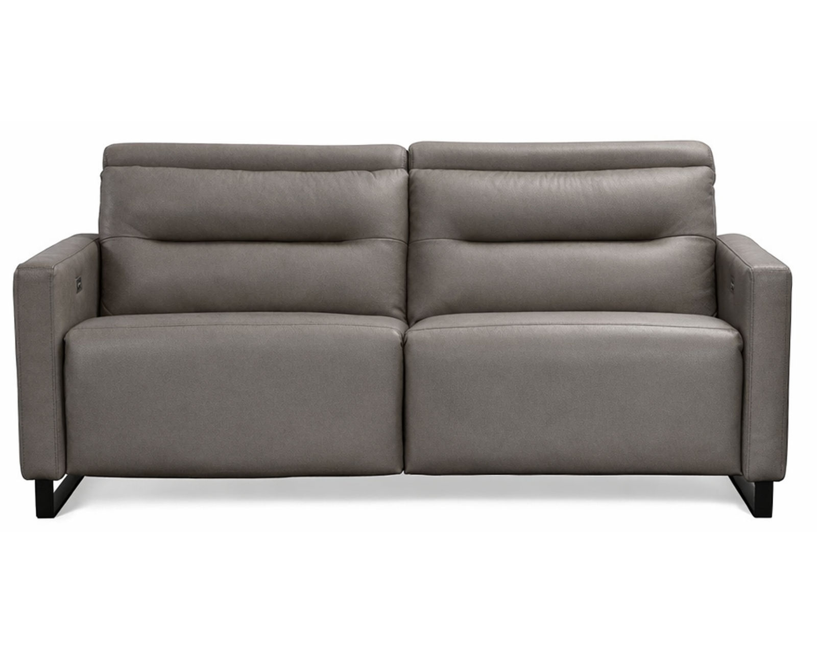 Cleo Dual Power Reclining Sofa — Available in Standard & Wide Cushions, 140+ Leather Options, and 74", 79", or 105" Widths - Cleo 74" Power Headrest Power Reclining Sofa (Wide Seat, 2 Cushions)
